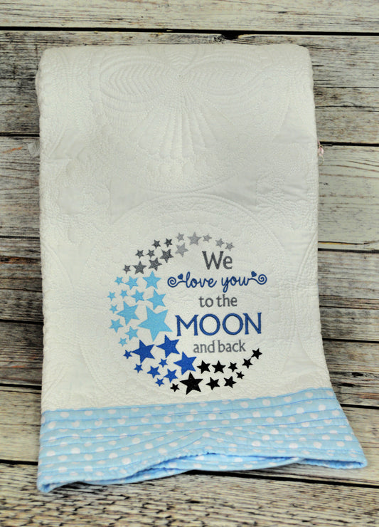 Love you to the Moon and Back - ombre stars