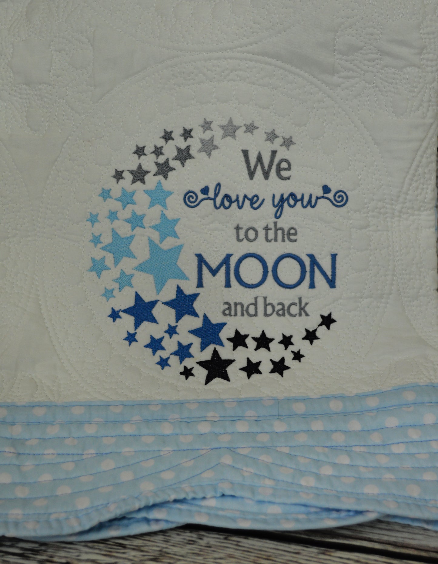 Love you to the Moon and Back - ombre stars