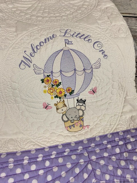 Welcome Little One - Hot Air Balloon Quilt